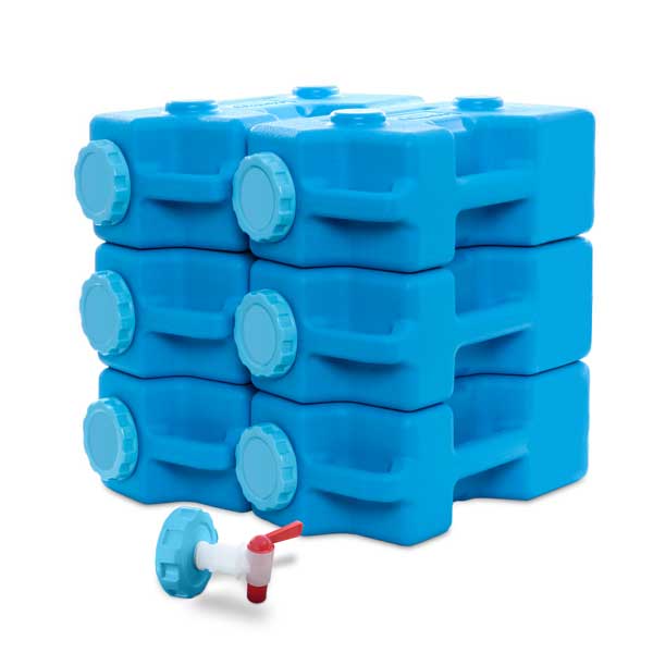 AquaBrick® Food and Water Storage Container – 6 Pack