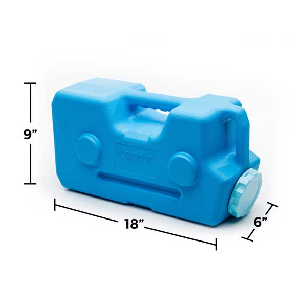 AquaBrick® Food and Water Storage Container – 6 Pack